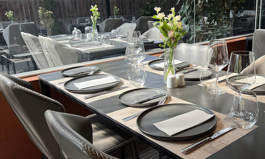 Detalles de dise�o y arquitectura del Restaurante Pr�stino - Pr�stino Restaurant