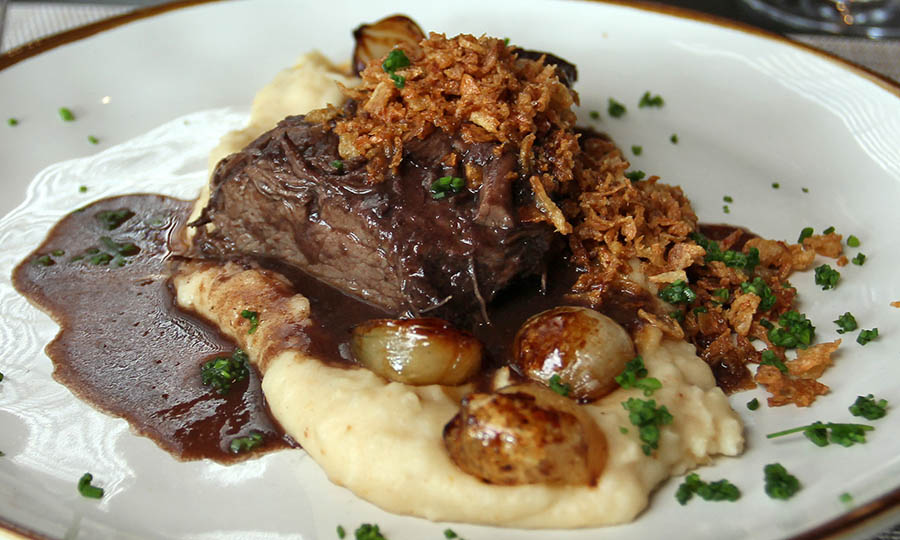 Plateada al jugo con pur� picante - Pr�stino Restaurant