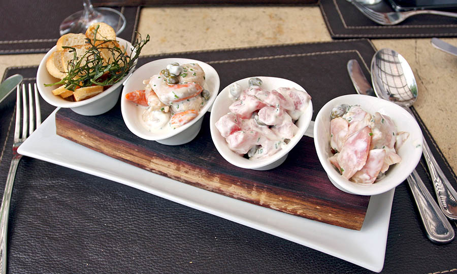Trio de ceviches