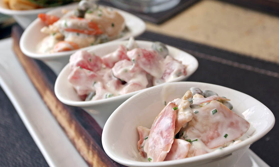 Trio de ceviches - Tanino de Casas Del Bosque