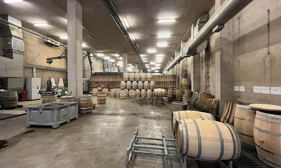 Bodegas y salsas de barricas de Viña VIK