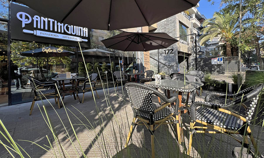 La terraza de Pantiaguina de Providencia