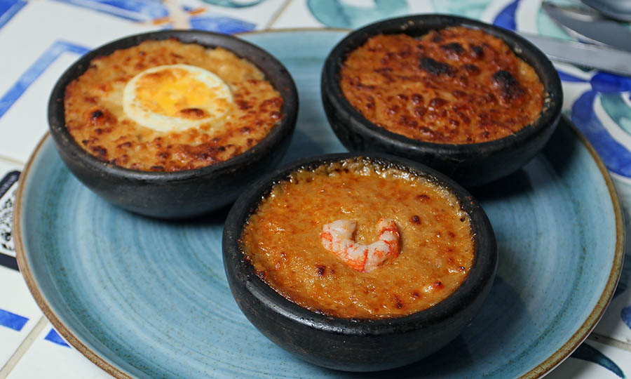Gloriosa Trilog�a de chupes (loco, jaiba y camar�n) - La Tasca de Altamar
