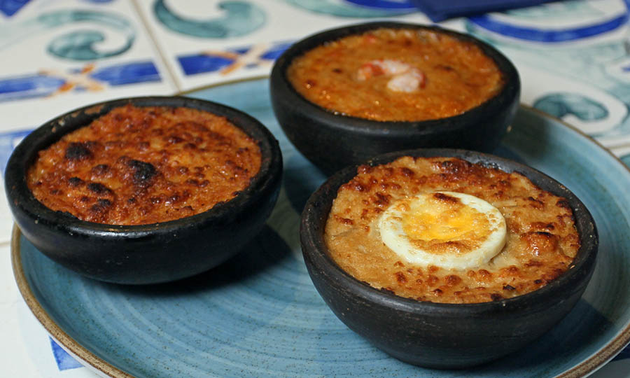 Gloriosa Trilog�a de chupes (loco, jaiba y camar�n) - La Tasca de Altamar