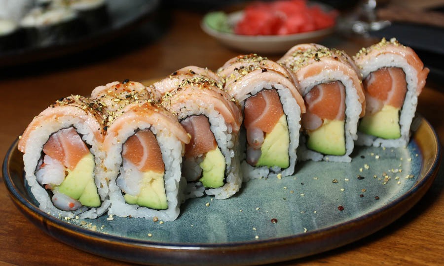 Maki sake ebi batayaki 