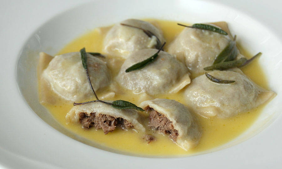 Gorditos y elegantes Ravioles de roast beef - Chiuso