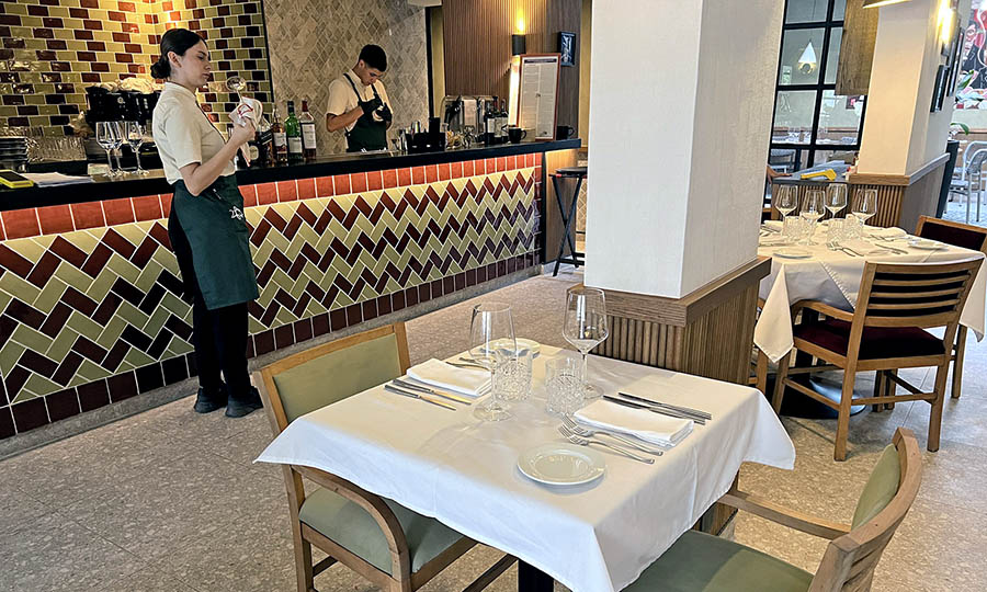 El elegante sal�n interior de Chiuso - Chiuso
