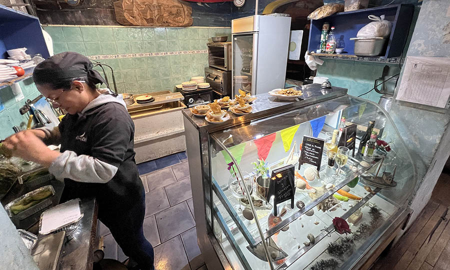 Zona de pescados y mariscos en el 3� piso