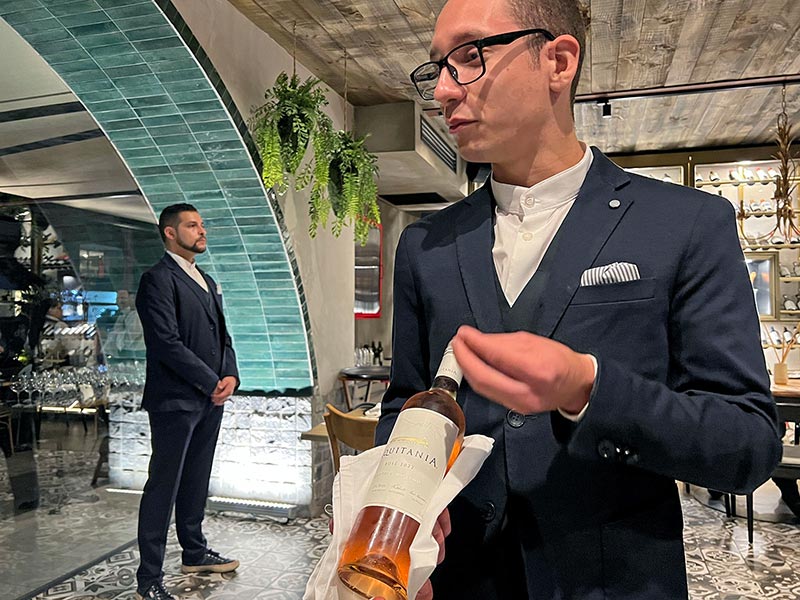Cena de maridaje Viaggio en Capogrossi