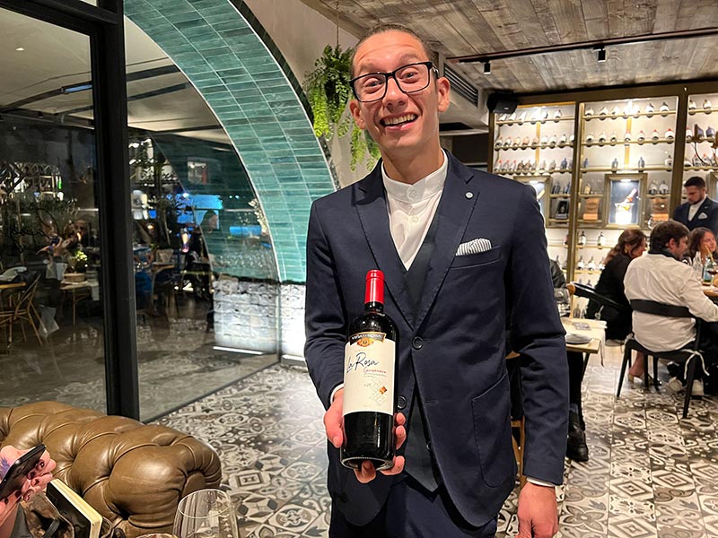 Cena de maridaje Viaggio en Capogrossi