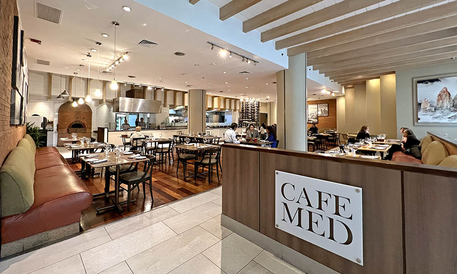 La entrada a Caf� Med - Caf� Med Marriott