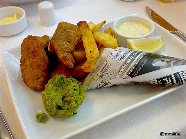 Fish And Chips - Blue Jar