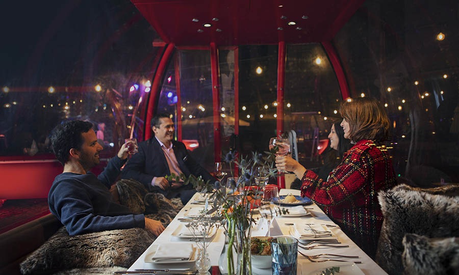 MO Apr�s Ski, las nuevas cabinas de invierno en el Atrium del Mandarin Oriental, Santiago