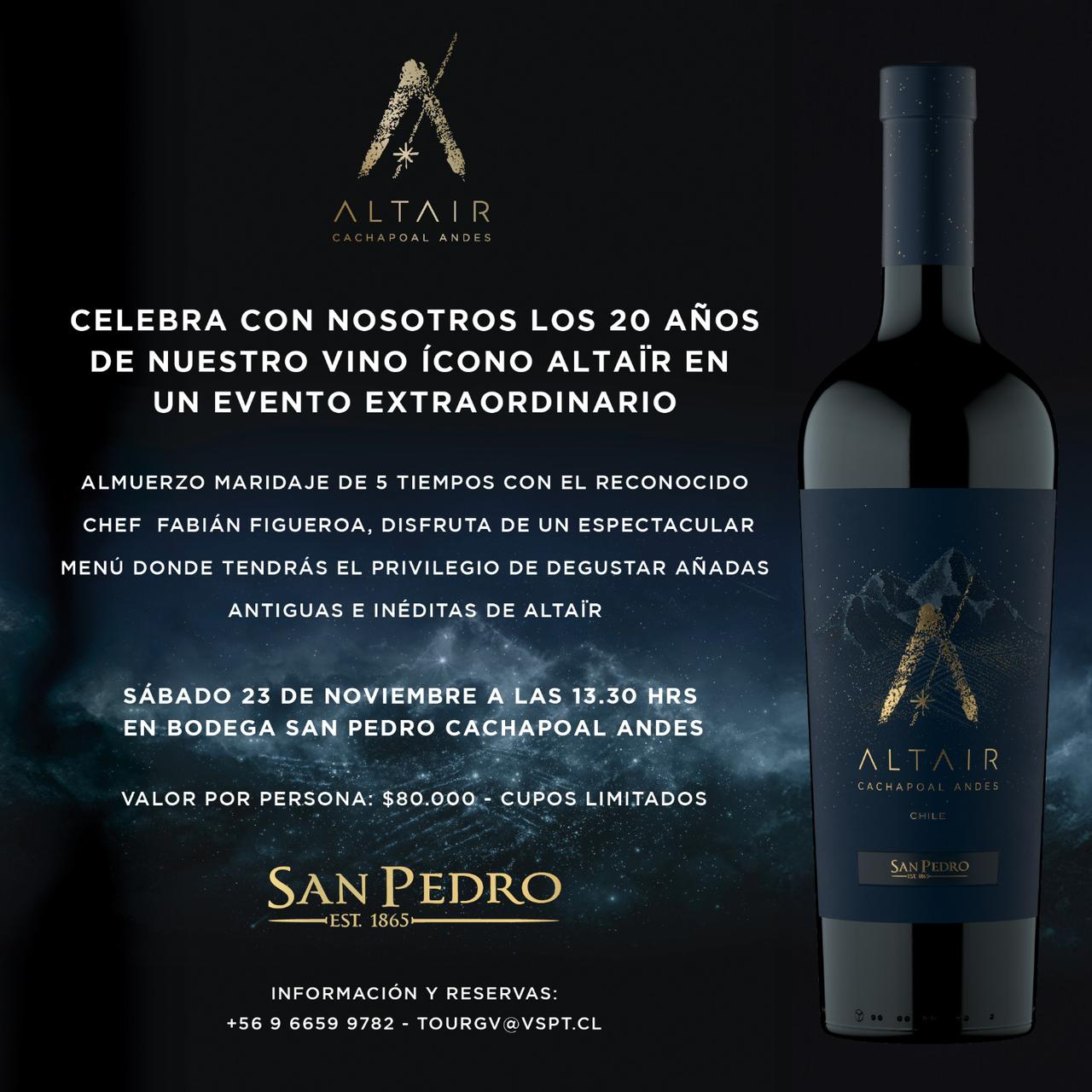 Celebracin de los 20 aos del Vino Icono Altair 