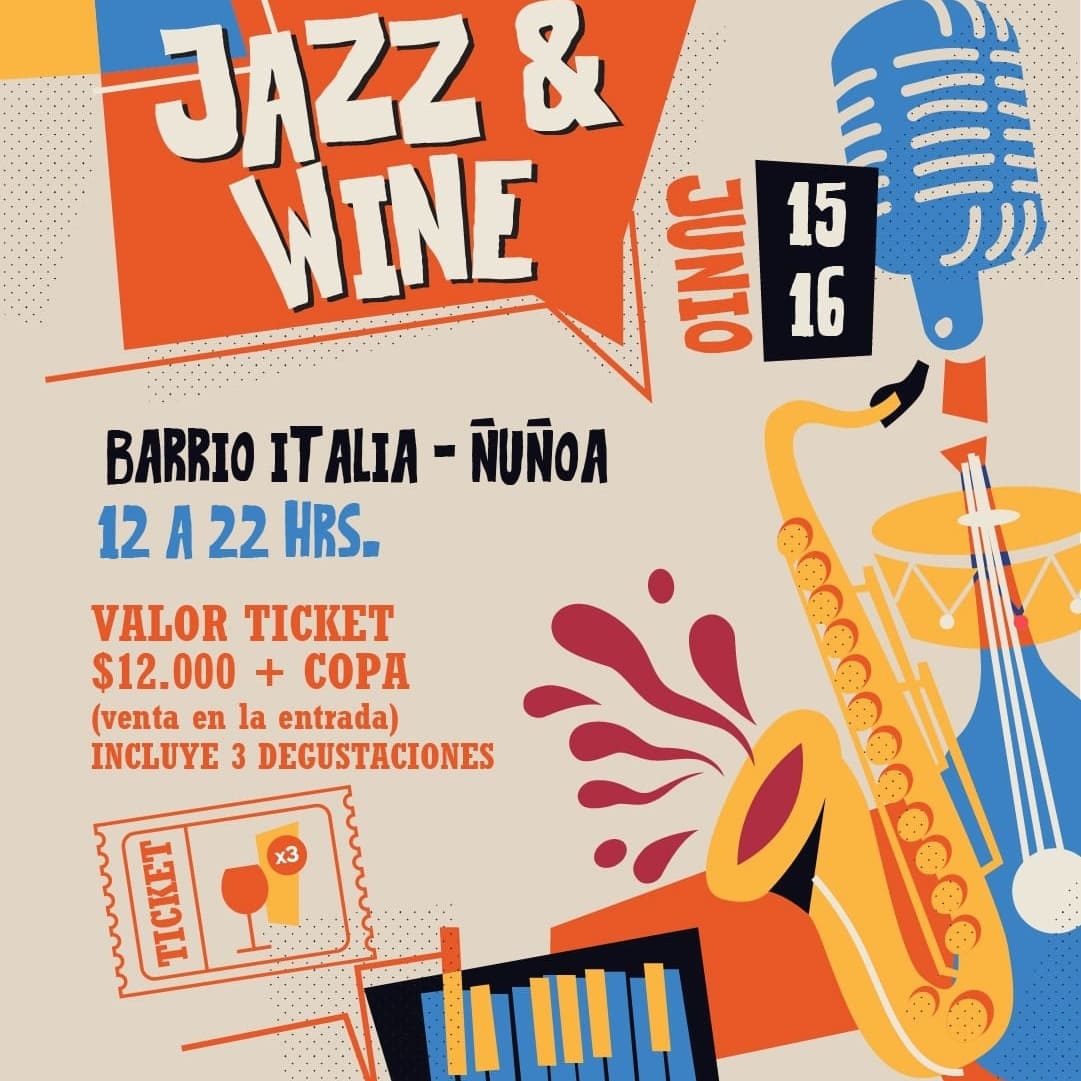 Jazz & Wine en Barrio Italia - Nueva Fecha!