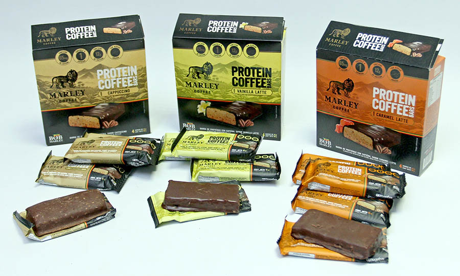 Nuevas barritas de proteinas y caf de Marley Coffee