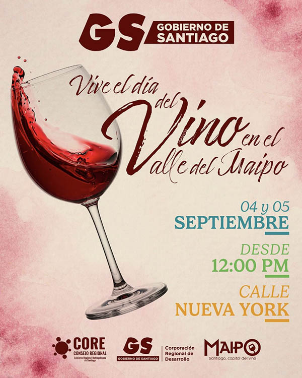 Da del Vino 2025 del Valle del Maipo en el Centro de Santiago